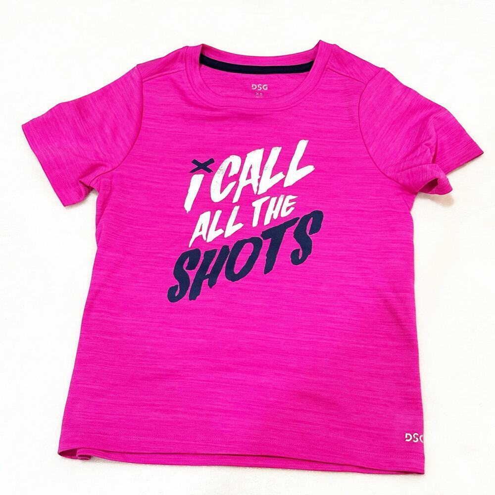 Hot Pink Active Wear Shirt DSG Tee Shirt sz XS (6-7) Shot Caller Athletic Tee